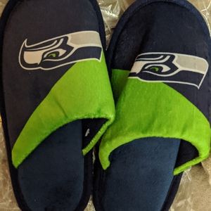 Seattle Seahawks kids bedroom slippers
